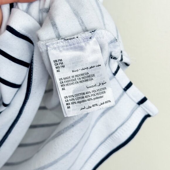 Karen Scott Floral Stripe Tee PM | Cottagecore Coastal Casual | Recycled Cotton - Picture 5 of 6